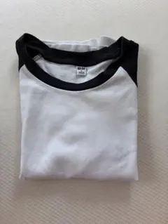 UNIQLO ラグランTシャツ ホワイト ブラック Sサイズ