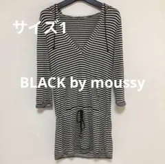 ブラックバイマウジー ボーダー トップス カットソー チュニックのサムネイル