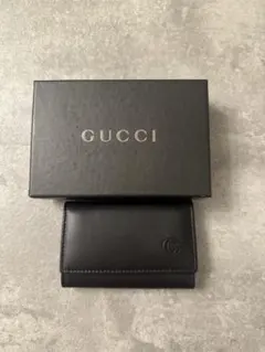 GUCCI キーケース ブラック レザー 6連のサムネイル
