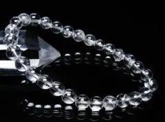 極品天然AAAヒマラヤ水晶ブレスレット 6㎜サイズ16㎝.