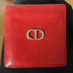 Christian Dior 二つ折り財布 赤
