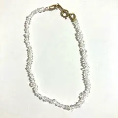 K18金具 クリスタルカットブレスレット 水晶 甲府昇仙峡クリスタル 