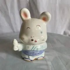 昭和レトロ　陶器　うさぎ　貯金箱　レトロ雑貨