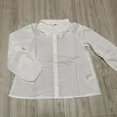 H&M 襟付き長袖シャツ 140サイズ ホワイト