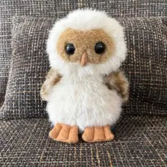 昭和レトロ オオイケ OIKE フクロウ ぬいぐるみ マスコット 白