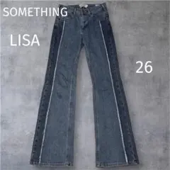 SOMETHING LISA 美脚 フレアデニムパンツ ストレッチ 26 y2kのサムネイル