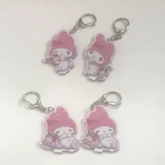 アクリルキーホルダー　マイメロディー×宇佐美コラボ　4個セット