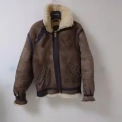 Schott Type B-3 ムートン フライトジャケット ブラウン