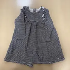 PETIT BATEAU ストライプ ワンピース 24M