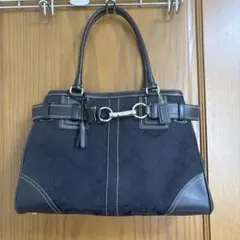 COACH コーチ ブラック ハンドバッグ