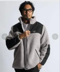 【定価17,600円】ボアフリース スタンドジャケット ライトアウター M