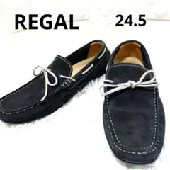 REGAL ネイビー 紺 スエード デッキシューズ ドライビングシューズ