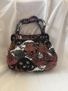 和風ビーズ刺繍ハンドバッグ