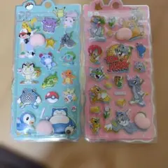 ポケモン・トムとジェリー桃尻シール2シート