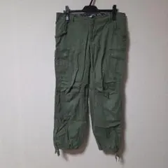 Vert Dense　ヴェールダンス　コットン ミリタリーカーゴパンツ　カーキ