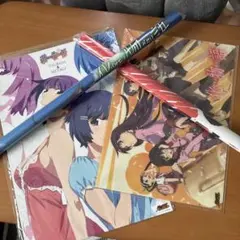 化物語 バケモノガタリポスター 2個 下敷き2個 묶음 판매 。バラ売り可