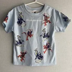 Pokémon ポケモン 総柄 メッシュTシャツ　110cm