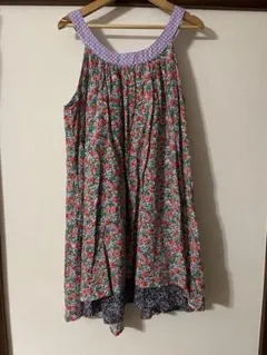 Fafa フェフェ　花柄ノースリーブミニワンピース