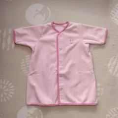 新品　ベビー 袖付き フリース スリーパー うさぎ ピンク 冬