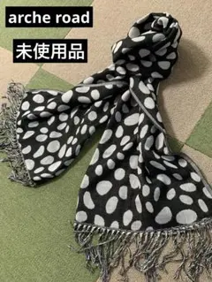 ✨未使用品✨水玉模様ストール フリンジ付き