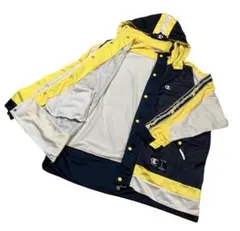 【激レア美品】チャンピオン 多様ロゴ スナップボタン ジップパーカー ストカジL