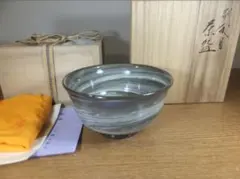 酒器】長江哲男 練上極細酒盃 共箱 栞 ぐい呑 - メルカリ