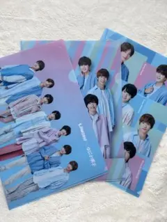 なにわ男子 ローソン クリアファイル 3枚セット