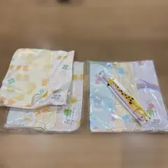 ガーゼタオル ハンカチーフ ガーゼ 8枚セット 仕上げ磨き用 歯ブラシ