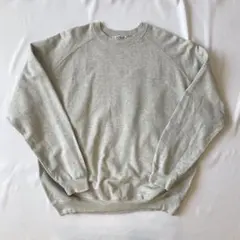 AURALEEスウェット4ラグランスリーブ灰グレーオーラリートレーナー