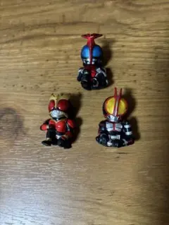 仮面ライダー まちぼうけ　3体セット　クウガ　ファイズ　カブト