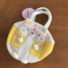 新品 すみっコぐらし ダイカットバッグ  ねこ　ポーチ ぬいぐるみ ミニバッグ