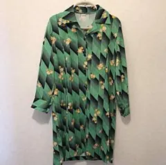 70年代 レトロ 花柄ワンピース