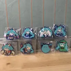 ガンダム 初音ミク コラボ スペシャルラバーマスコット 8種コンプリート 未使用