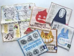 スタジオジブリ どんぐり共和国 豆タオル ハンカチ ࿉ ６点まとめ売り