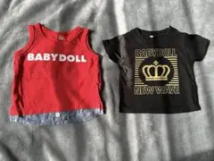 BABYDOLL Tシャツ タンクトップ　80cm 2点セット
