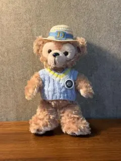 ダッフィー ぬいぐるみ 麦わら帽子 水色ニット Dロゴ 東京ディズニーシー