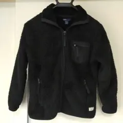 即日発送【130 】フリース　パーカー　GapKids ブラック フードなし