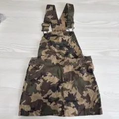 ルルモーメント 迷彩柄 オーバーオール キッズ スカート