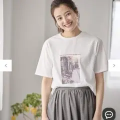 anyFAM オーガビッツアソートプリントTシャツ　ピンクフォトのサムネイル
