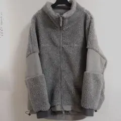 2024フラミンゴファーム　モコモコブルゾン美品　グレー