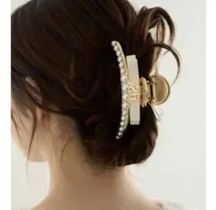 スナイデルホーム　パールリボンバンス　ピンクヘアクリップ　新品未使用のサムネイル