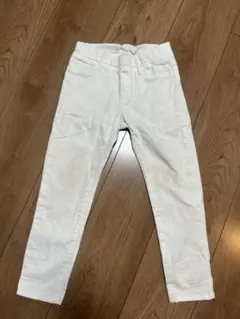 ユニクロ　ホワイト スキニーパンツ 110cm