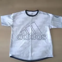 adidas ホワイト・グレー Tシャツ 150