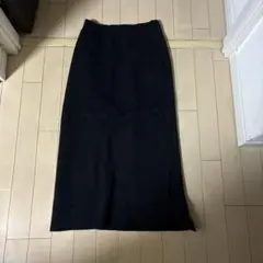 UNIQLO ブラック スムースコットン タイトスカート S