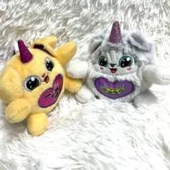 レインボーコーンズ　Rainbocorns Zuruパピーコーン　ぬいぐるみ2体