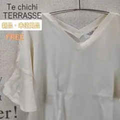 【Te chichi TERRASSE】天竺ねじりフレアスリーブプルオーバー Fのサムネイル
