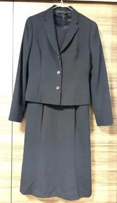 ラピーヌ 礼服 ブラックフォーマル 7号 ワンピース ジャケット セット