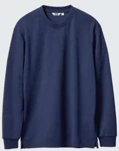 ユニクロ エアリズム 長袖Tシャツ ネイビー S