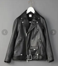 美品　6 ロク roku ビューティーアンドユース　ライダースジャケット