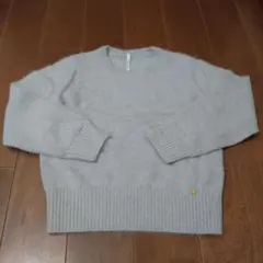 Dignite collier 長袖セーター ライトグレー